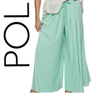 POL Mint Wide Leg Pants